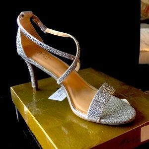 Sparkly Silver Sandals